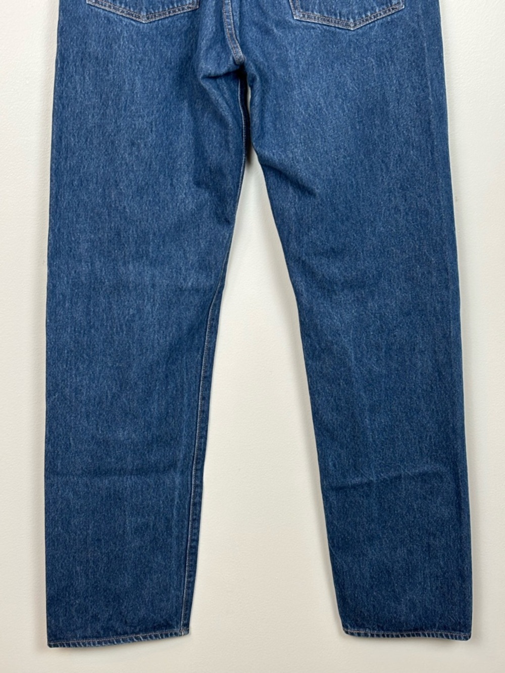 Levis Jeans Men 37x35.5 Blue 501 Straight Leg Dark Wash Button Fly Cotton Denim‎ - Picture 6 of 10